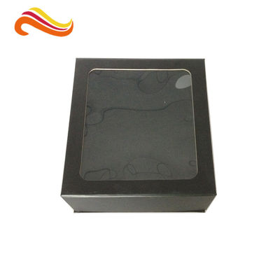 Pantone color Printing Customized Paper Gift Box For Headphone , Clear Window Headset Boxes