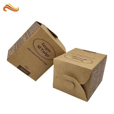 Offset Printing Ivory Board Kraft Paper Box For Handmade Fudge