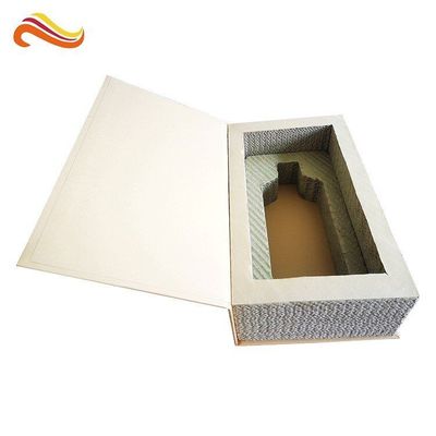 Custom Book Shape Packaging Kraft E Flute Corrugated Paper Boxes For Wine