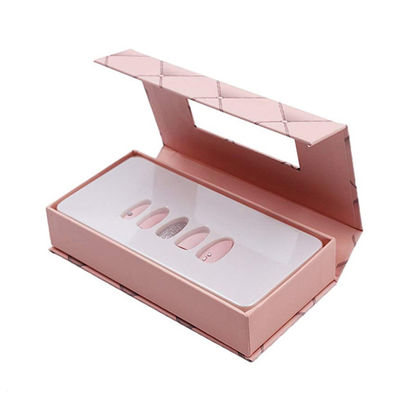 Paperboard Magnetic Cosmetic Nail Packaging Boxes