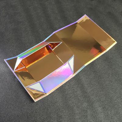 Luxury Glitter Iridescent Paper Cosmetic Gift Packaging Boxes