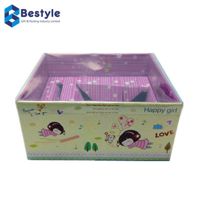 Transparent Lid Corrugated Paper Packaging Box Glossy Lamination