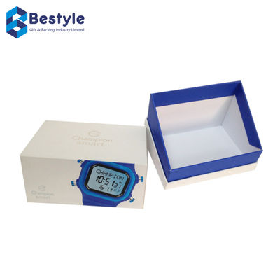 Blue And White Cardboard Paper Gift Packaging Boxes For Watch