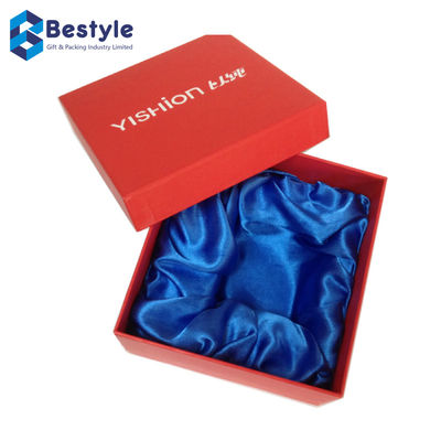 Custom Company LOGO Red Cardboard Gift Box Handmade