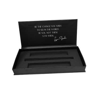 Lipstick 1000 gsm Cardboard Cosmetic Packaging Boxes Matt Black