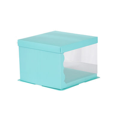 Recycled Birthday Cake Gift Packaging Boxes With Transparent Window