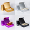 Foldable Magnetic Closure Gift Packaging Boxes Luxury Black Gold Color