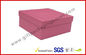 Rigid Luxury Pink Gift Boxes Matt Lamination , jewelry gift boxes