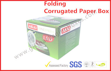 Foldable Corrugated Paper Box Flue Matt Lamination For Led Light