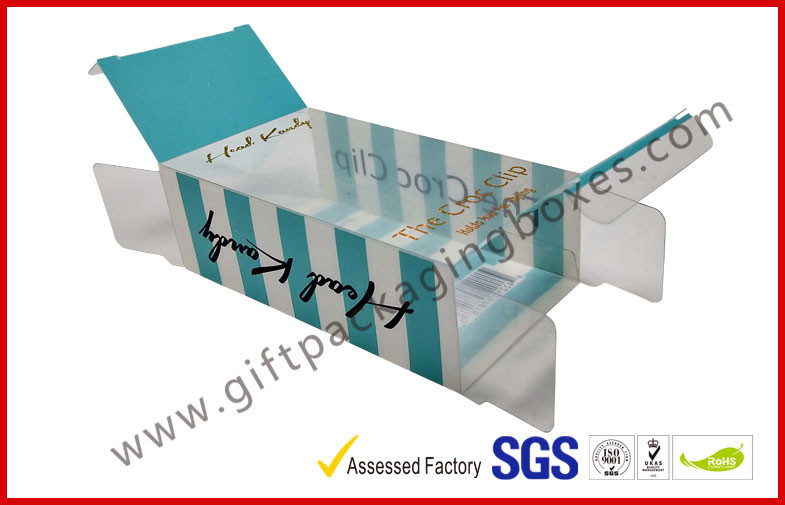 PETG / PVC Plastic Clamshell Packaging box with hanger , plastic gift boxes