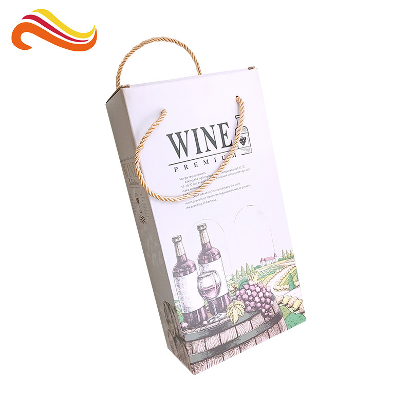 Download Glossy Paper Box With Wine / Glossy White Collapsible Wine ...