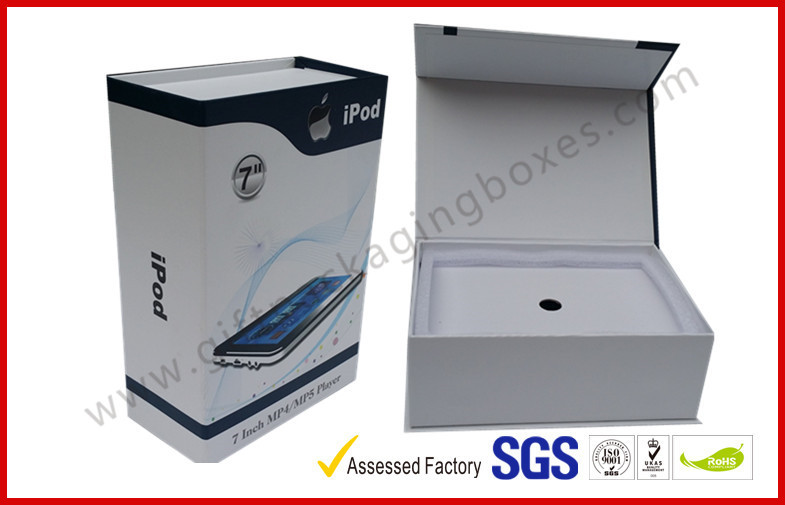 Embossing / UV Coating Rigid Gift Packing Boxes collapsible Rectangle